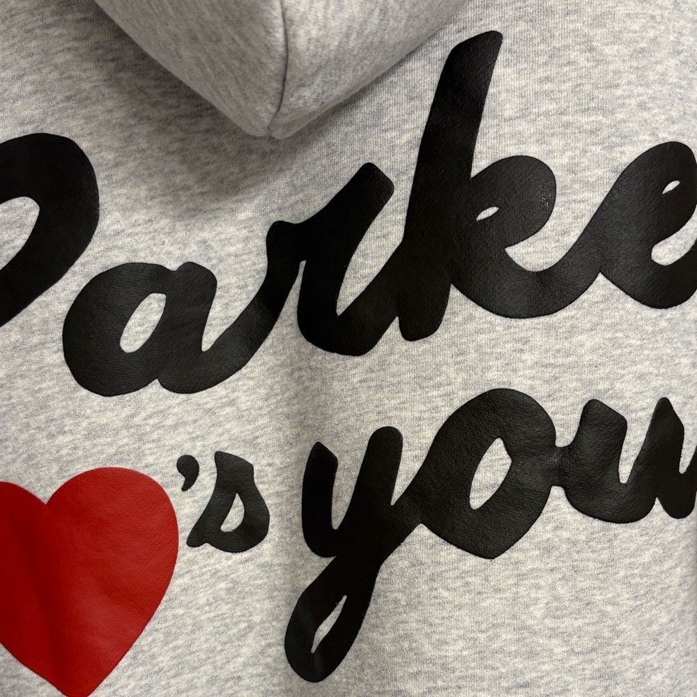 Parke Loves You Hoodie ~ L/XL ~ Classic Grey - Picture 6 of 16